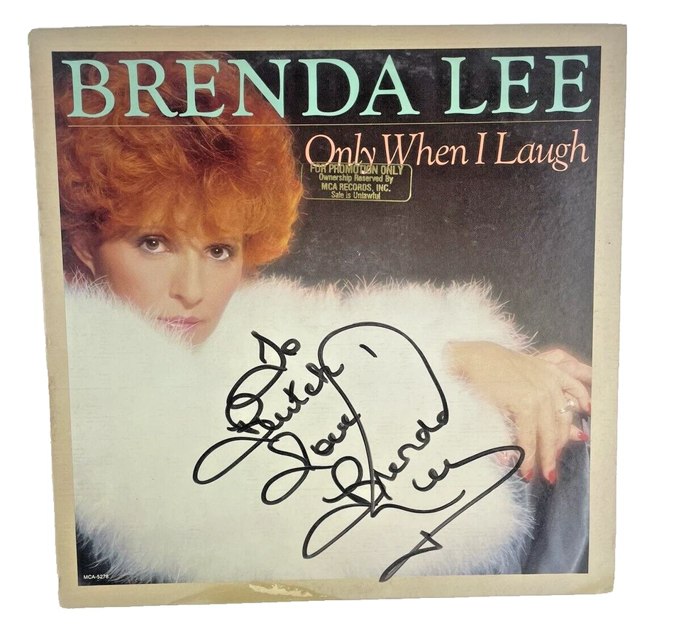 BRENDA LEE Only When I Laugh-LP Vinyl VG-MCA-1981-Autographed Album/Photo - Image 1 of 4