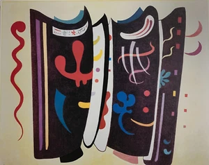 Wassily Kandinsky Supplemented Brown Abstract Large NEW PRINT! - Picture 1 of 8