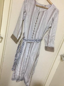 New 3Pcs Indian/Pakistani Girls Long Front Open Style Dress. Length 49”. L Size - Picture 1 of 8