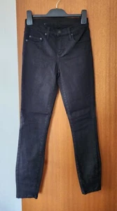 Nobody Denim Ladies P6728 Geo Ankle Skinny Leg Mid Rise Luxe Black Jeans Size 26 - Picture 1 of 9
