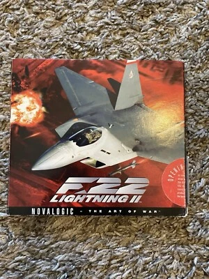 F-22 Lightning II 2 Air Combat PC CD-ROM NovaLogic 1996 game for Windows 95 - Image 1 of 3