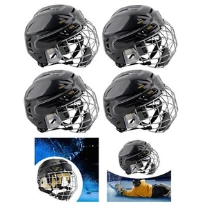 Casque de hockey respirant pratique robuste casque de patin à glace - Photo 1/28