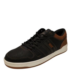 Levis Mens 520 Low-Top Basketball Sneakers Black Tan 10.5M MSRP 65 New - Picture 1 of 6