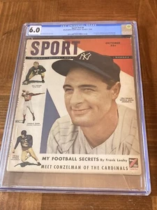 Lou Gehrig Sport Magazine CGC 6.0 (NY Yankees HOF “4”)- Not Sports Illustrated - Picture 1 of 5