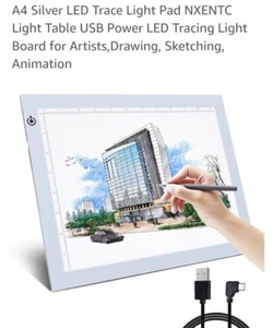 LED Adjustable Illuminated Tracing Light Box A4 Slim Green Frame Sketch Art - Picture 1 of 6