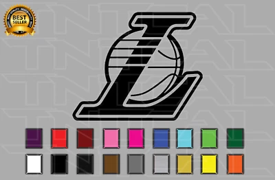 Наклейка стикер логотип баскетбольной команды Los Angeles Lakers винил окно автомобиля стена NBA - Изображение 1 из 2