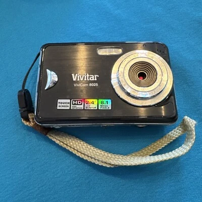 Vivitar Digital Camera Vivicam 8025 8.1MP Black Tested - Image 1 of 4