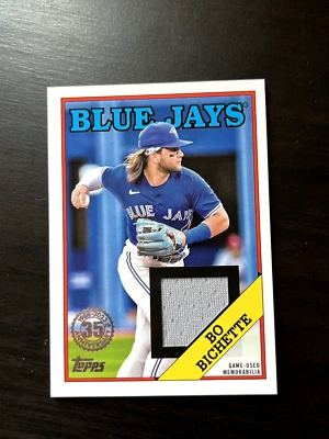 Bo Bichette 2023 Topps Series 1 1988 Relic #88R-BBI GU Jersey Toronto Blue Jays - Image 1 of 2