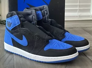 Nike Herren US 14 Air Jordan 1 Retro High OG Schwarz Royal Blau Weiß Turnschuhe - Bild 1 von 16