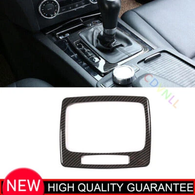 For Mercedes-Benz GLK 09-2012 Carbon Fiber Middle Console Gear Shift Cover Trim - Image 1 of 4