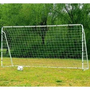 Steel Tube Soccer Goal Training Set 365x182x120CM Heavy Duty White Frame - Picture 1 of 7