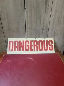 Letrero vintage peligroso - por favor conduzca con cuidado dos lados/MULHOLLAND-HARPER Co. - Imagen 1 de 16