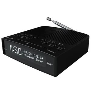 Azatom DAB FM Radio Clock Alarm Speaker Bluetooth USB charger Horizon Black(R) - Imagen 1 de 7