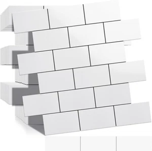 DICOFUN 10 Blatt poliert weiß dick PVC abziehen und kleben Spritzschutz, Keramik... - Bild 1 von 7