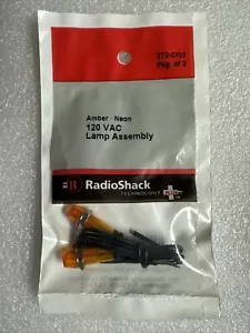 Conjunto Lámpara Radio Shack Ámbar Neón 120VAC, Pack de 2, 272-0707. ¡Nuevo!! - Imagen 1 de 5