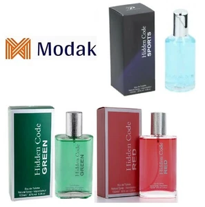 Modak 3 Pack Mens Perfume Hidden Code Sports ,Hidden Code Red, Green EDT 100ml - Picture 1 of 3