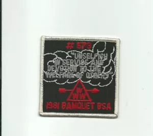 PARCHE DE BANQUETE UU SCOUT BSA 1981 OA LODGE 573 SAKIMA LASALLE CONSEJO INDIO ¡IN! - Imagen 1 de 1