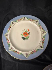 Juego de 12 platos de cena de porcelana con patrón floral azul 9 1/2 pulgadas - Imagen 1 de 14