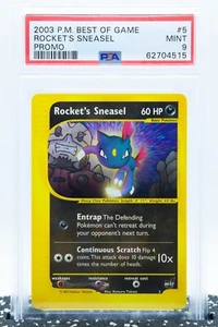 PSA 9 ROCKET'S SNEASEL #5 Best Of Game Promo 2003  - Pokemon Card WOTC - Bild 1 von 2