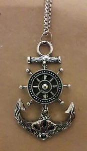 Anker Halskette Necklace Anchor Segeln Marine Wassersport XL - Bild 1 von 1