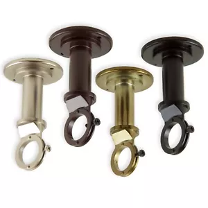 1 inch Industrial Pipe Wall/Ceiling Single Bracket (Set of 2) - Picture 1 of 5