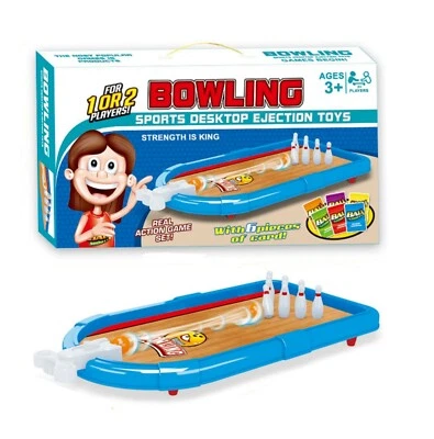 Tabletop Mini Bowling – TRAVEL version, portable desktop bowling game - Family F - Image 1 of 4