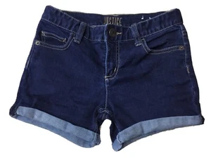 JUSTICE Girls size 14 SLIM JEAN SHORTS EUC - Picture 1 of 3