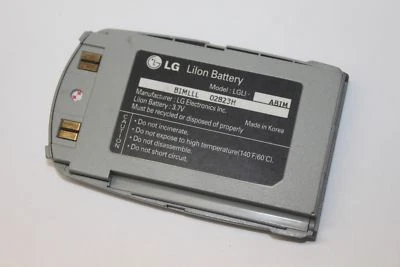 Batería de iones de litio de repuesto genuina original OEM LG LGLI-ABIM 3,7 V plateada Foto 1 de 2