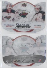 2012 Upper Deck Clear Cut Foundations /25 Niklas Backstrom Josh Harding #CCF14