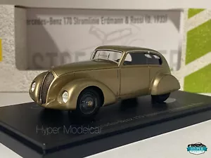 AUTOCULT 1/43 MERCEDES 170 STROMLINIE ERDMANN & ROSSI 1933 GOLD ART.ATC04040 - Picture 1 of 3