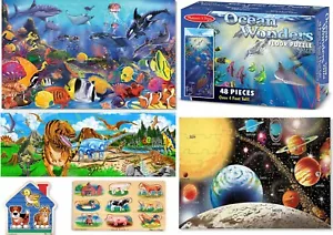 Melissa & Doug Puzzle Auswahl - Zahlen Tiere Alphabet Lernspielzeug - Bild 1 von 33