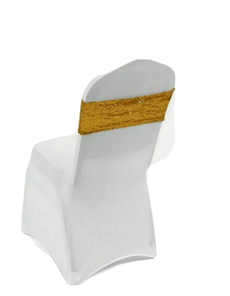 Zapatilla para silla de lentejuelas doradas Foto 1 de 1