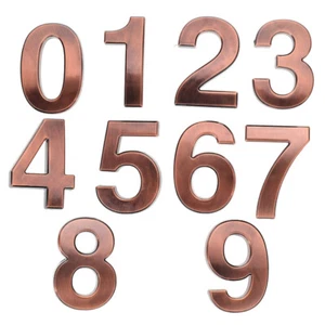 10pcs Self Adhesive House Hotel Numbers 0-9 Mailbox Number House Decor Number - Picture 1 of 12