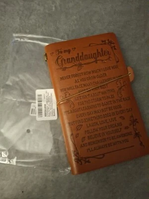 2 NEW "To My Granddaughter" Leather Notebooks. - Image 1 of 4