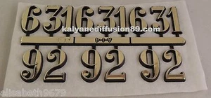 Números Dorados Para Pegar CREACIONES de RELOJES 25 mm 3 - 6 - 9 - 12 - Picture 1 of 1