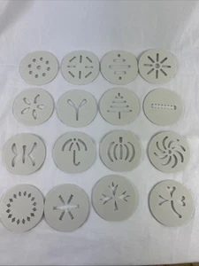 Pampered Chef Cookie Press Disc Set Of 16 Discs Only Spritz Shapes  - Picture 1 of 6