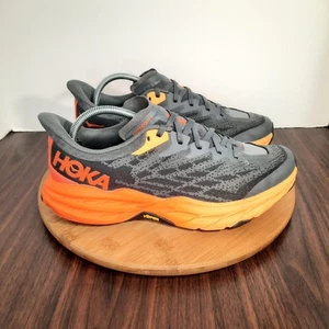 Hoka One One Speedgoat 5 Hombres 9.5 2E Zapatos Anchos Castlerock Llama Tenis para Correr - Imagen 1 de 10