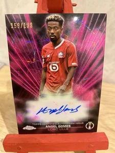 2023-24 Topps Chrome Uefa Club Competitions - Black Lazer Autographs Angel Gomes - Picture 1 of 4