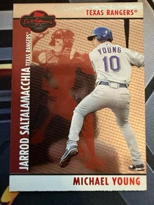 2008 Topps Co-Signers Silver Red #002 Michael Young/Jarrod Saltalamacchia  /400 - Picture 1 of 2