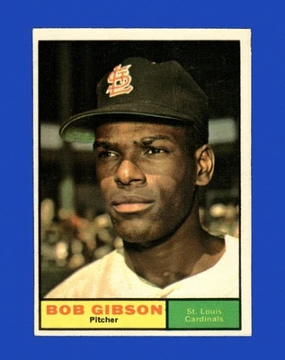 1961 Topps Set-Break #211 Bob Gibson como nuevo *GMCARDS* Foto 1 de 2