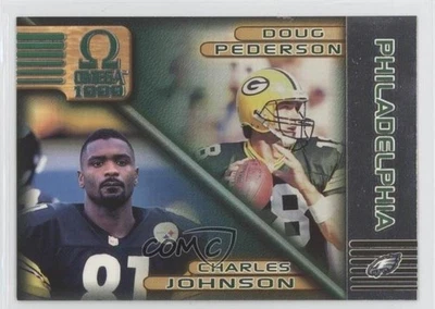 1999 Pacific Omega Charles Johnson Doug Pederson #183 - Image 1 of 2