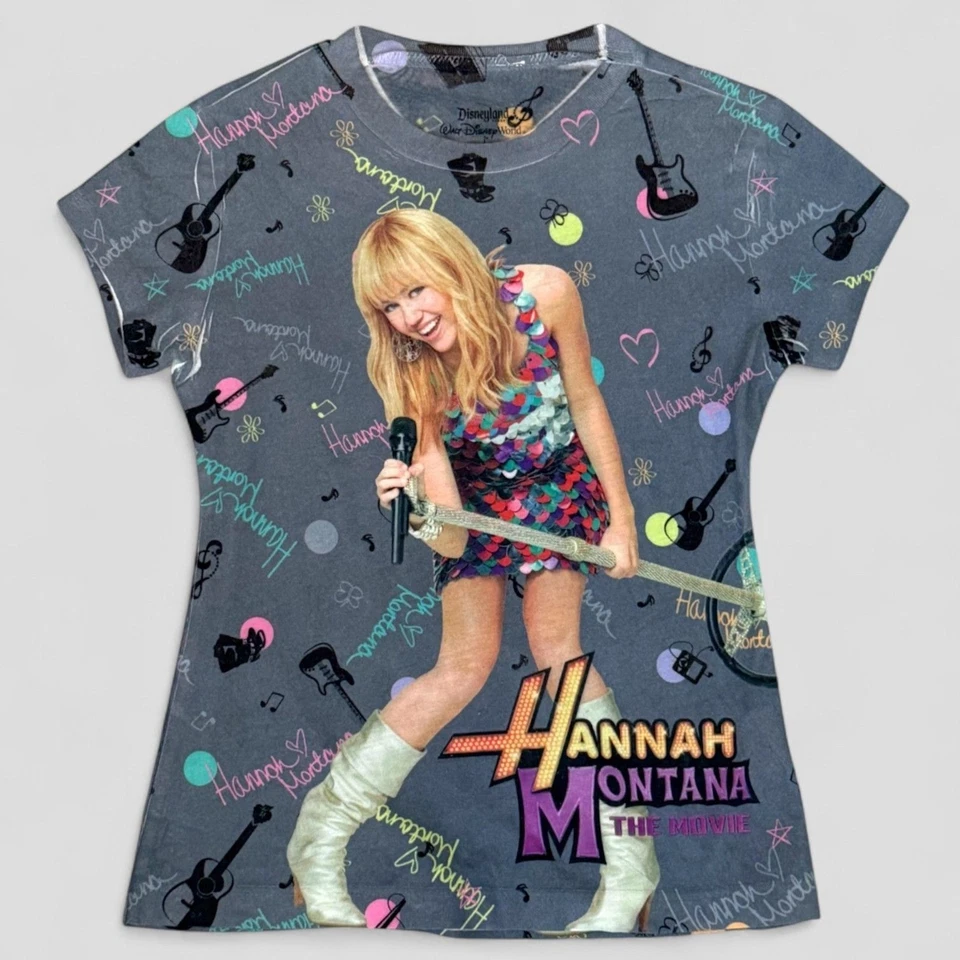 Hannah Montana Movie Shirt Walt Disney Parks Exclusive Y2K Girls Sz XXS - Image 1 of 4