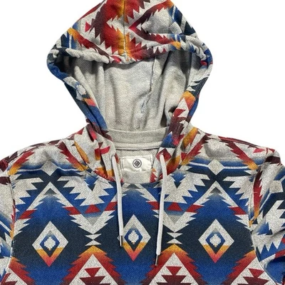 Sudadera con Capucha On The Byas Para Hombre S Estampado Azteca Pullover Sudadera Bolsillo Canguro Foto 1 de 4