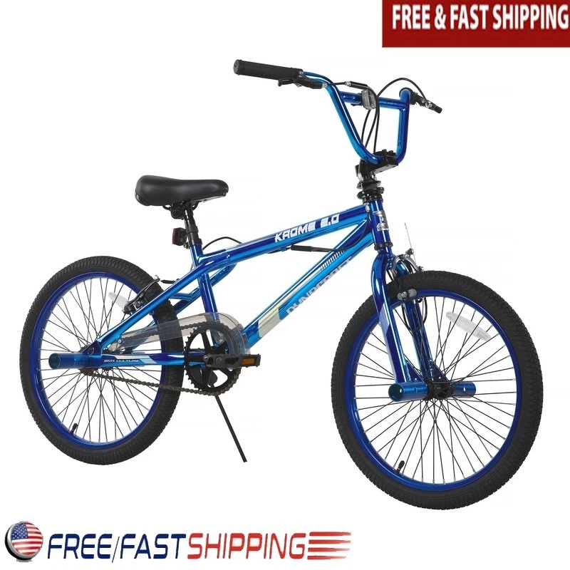 Bicicleta BMX de 20 pulgadas para niños con asiento ajustable frenos delanteros traseros soporte niños nueva Foto 1 de 4