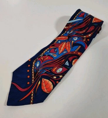 Corbata de seda para hombre RUSH LIMBAUGH No Boundaries Collection hojas psicodélicas Foto 1 de 4