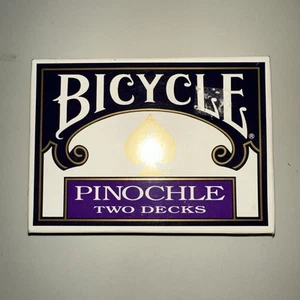 PINOCHLE card game - two decks - 1990 Bicycle - Picture 1 of 2