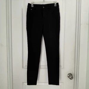 Curve Appeal Damen Jeans 4/27 schwarz Denim Skinny Taschen Polyester Mid Rise - Bild 1 von 13