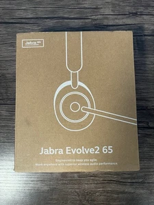 Jabra Evolve2 65 Link380a Wireless On-Ear Headset Black NEW - FAST SHIP - Picture 1 of 4