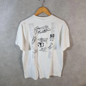 Vintage Hanes Beefy Beaufort 1993 Single Stitch T Shirt Men’s L White - Picture 1 of 8