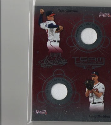 Playoff Absolute Memorabilia 2002 - Team Tandems Greg Maddux, Tom Glavine #TT-4 Foto 1 de 2